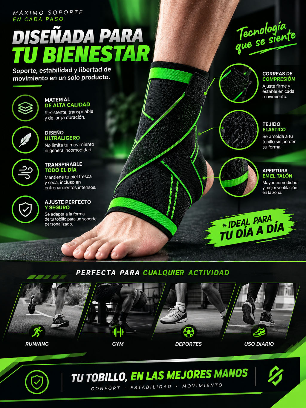 Tobillera Ortopédica AnklePro